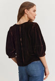 Nancy Silk Velvet Top