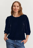 Nancy Silk Velvet Top