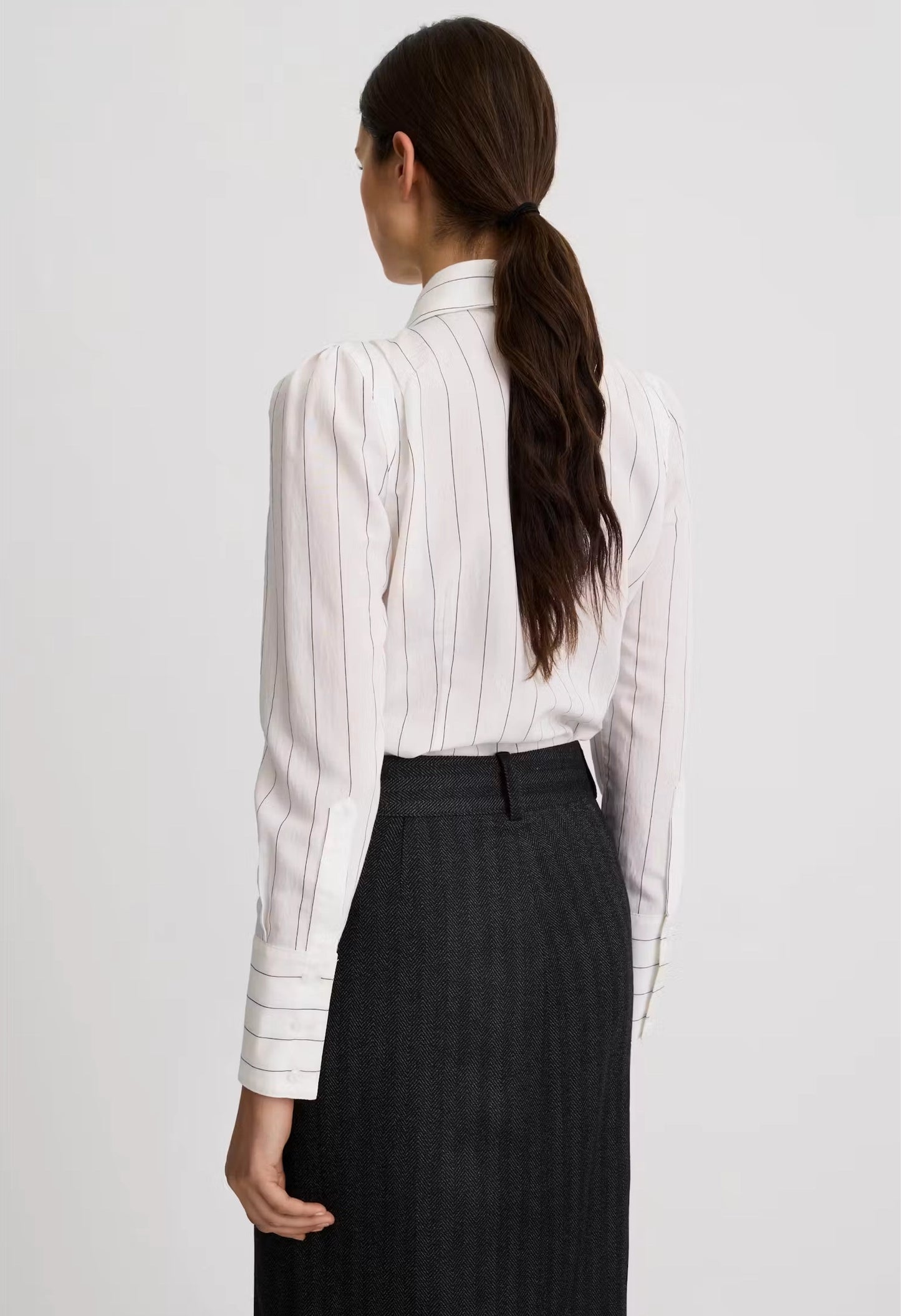 Neck Tie Box Pleat Shirt
