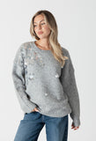 Opal Crewneck Sweater with Piette Sequins