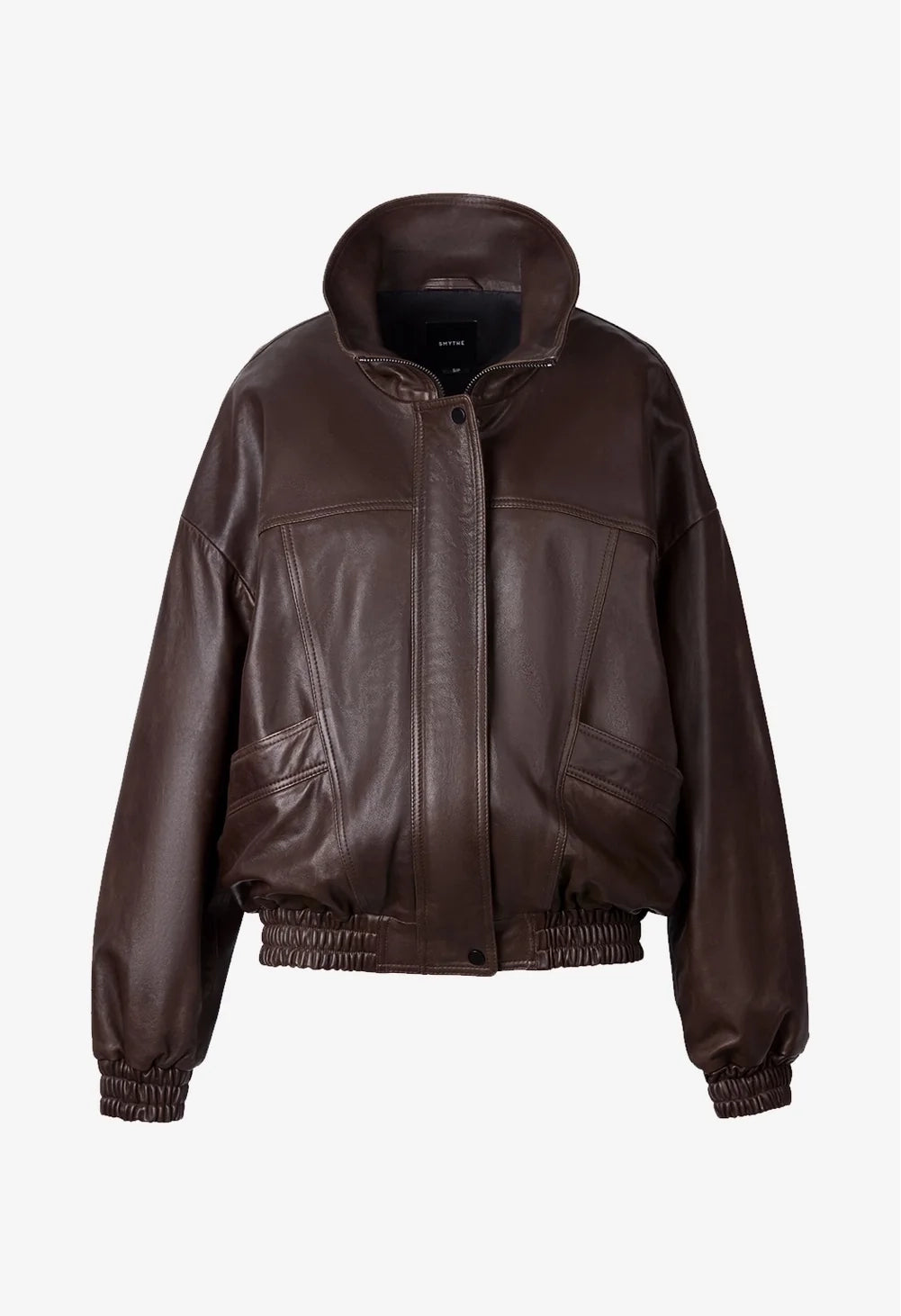 Oversized Leather Bomber