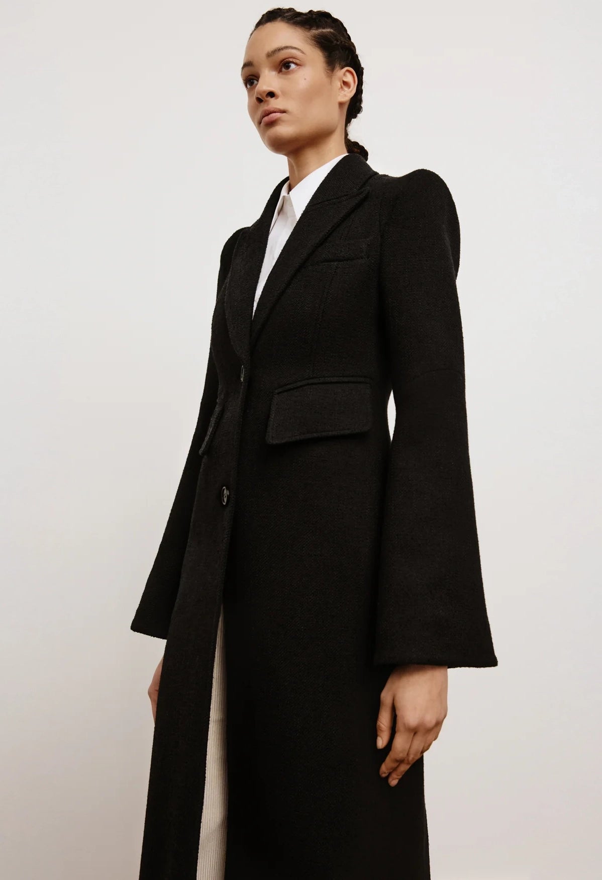 Pagoda Brando Trumpet Sleeve Coat