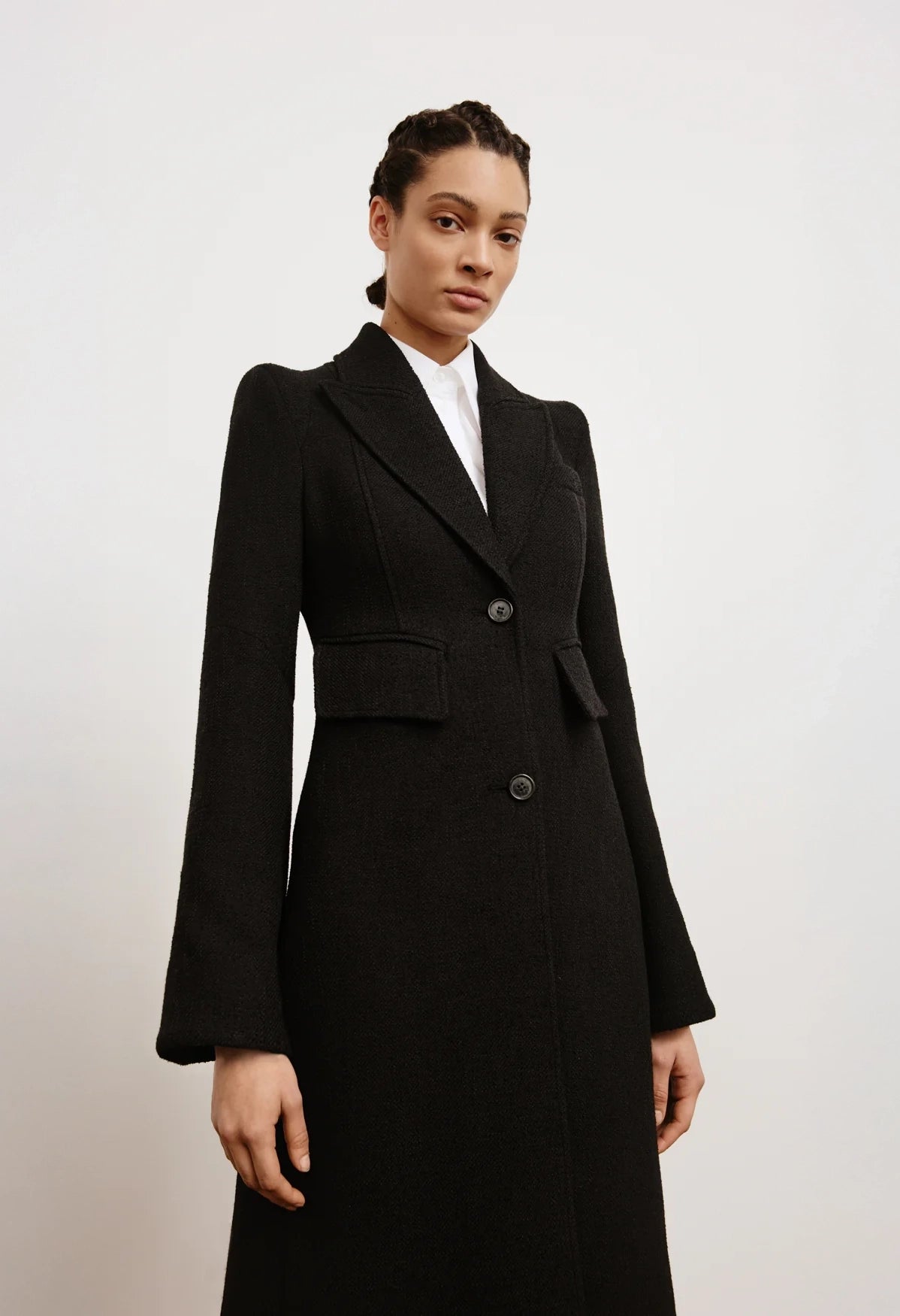 Pagoda Brando Trumpet Sleeve Coat