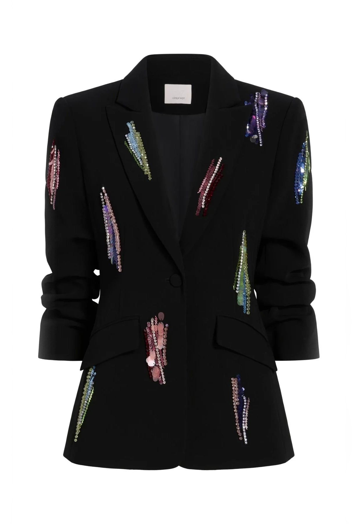 Paillette Whirl Scrunched Cheyenne Blazer