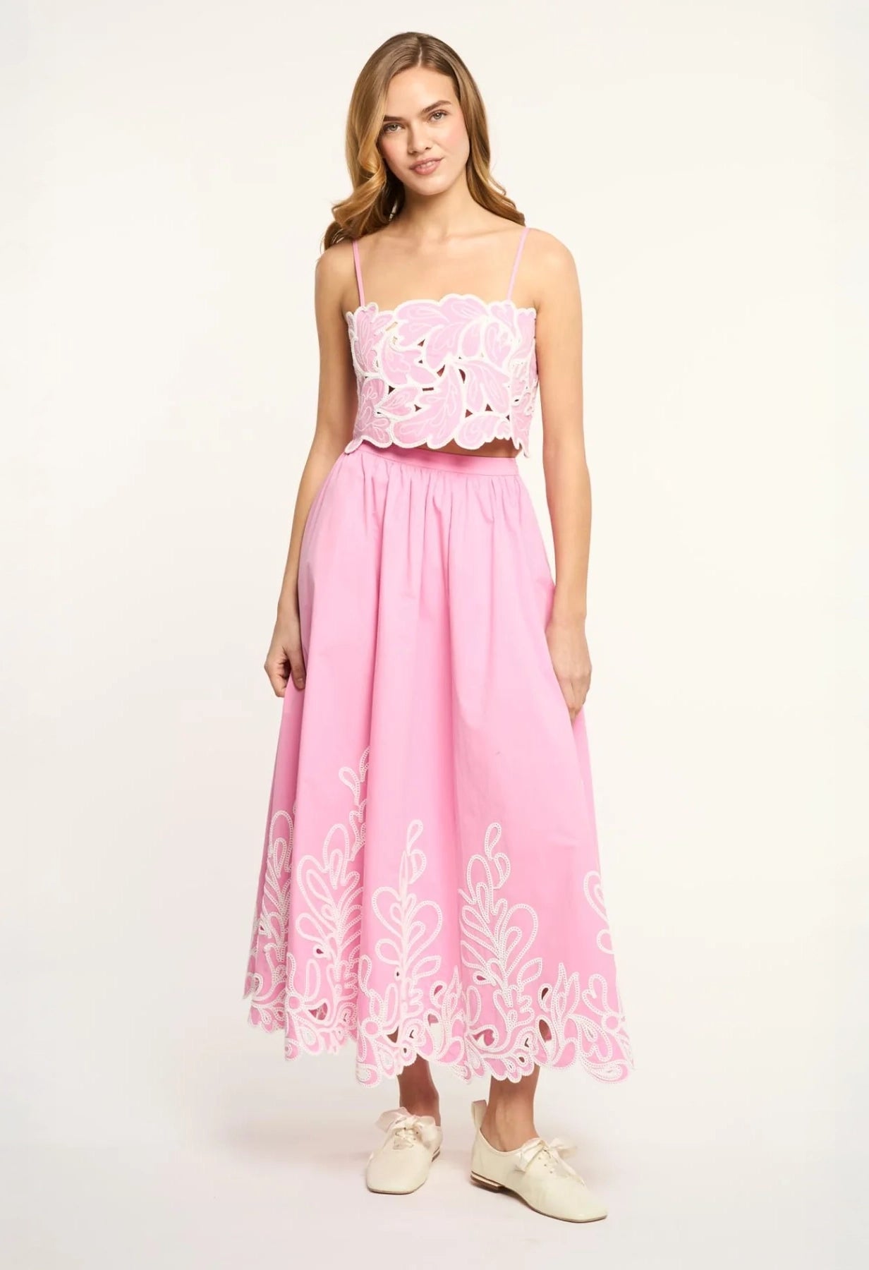 Paisley Bloom Embroidered Catarina Top