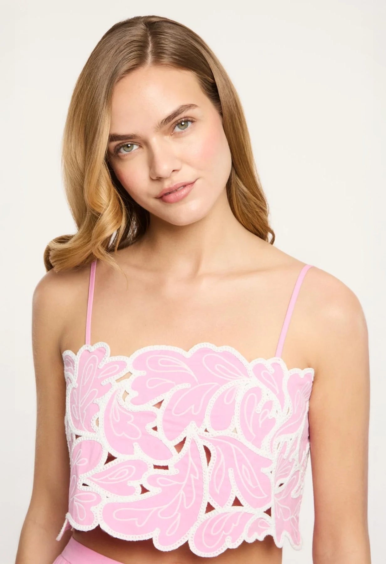 Paisley Bloom Embroidered Catarina Top