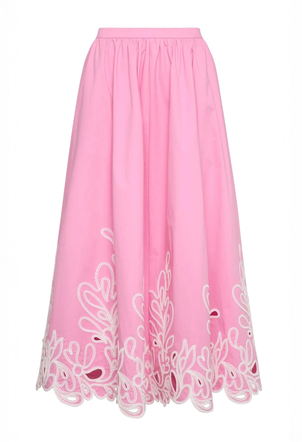 Paisley Bloom Embroidered Espe Skirt