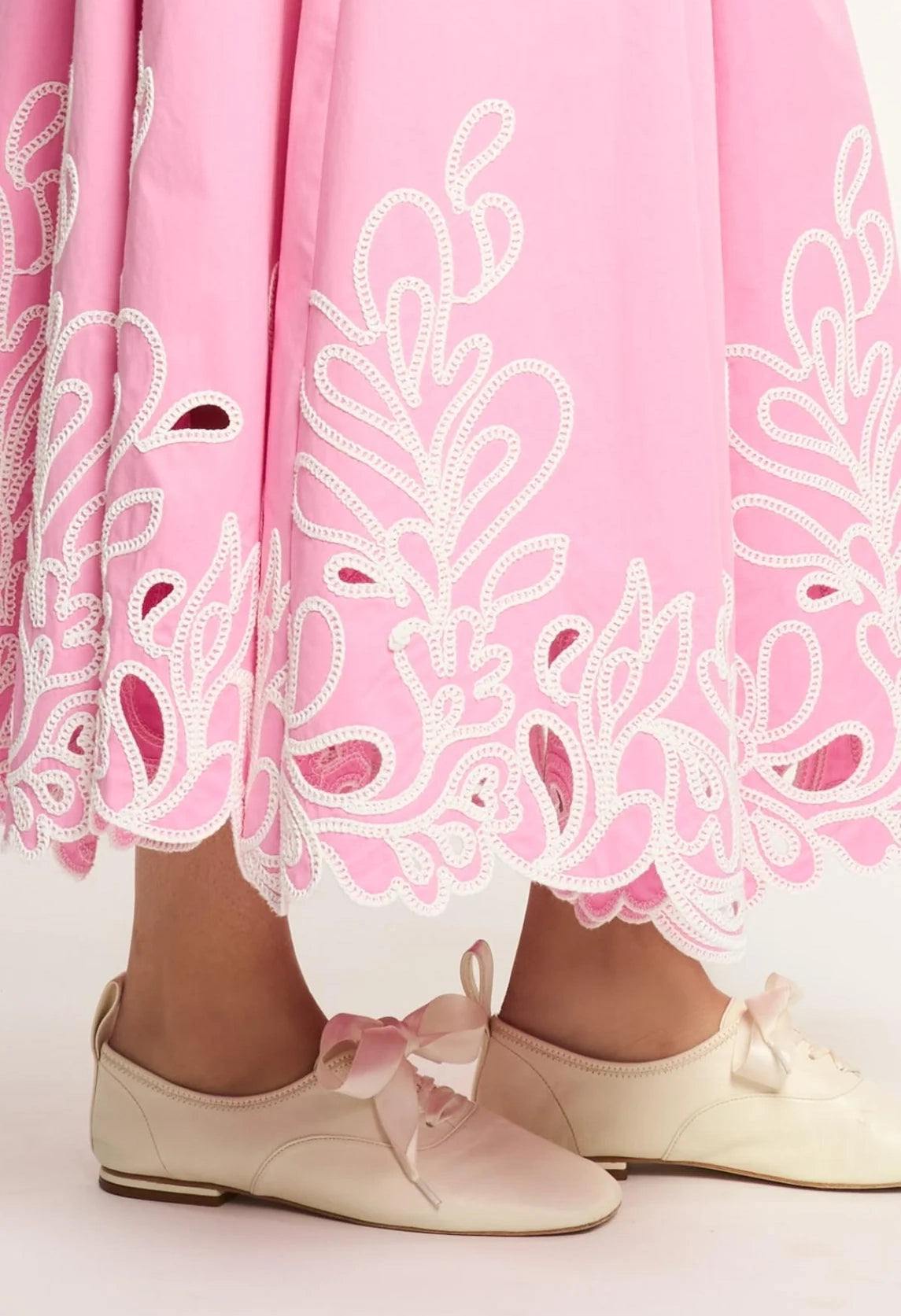 Paisley Bloom Embroidered Espe Skirt