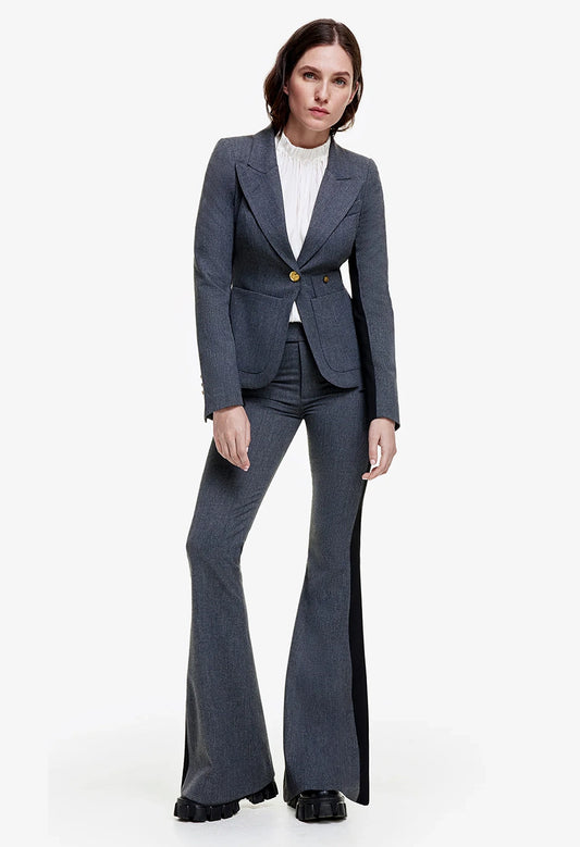 Patch Pocket Tux Stripe Blazer