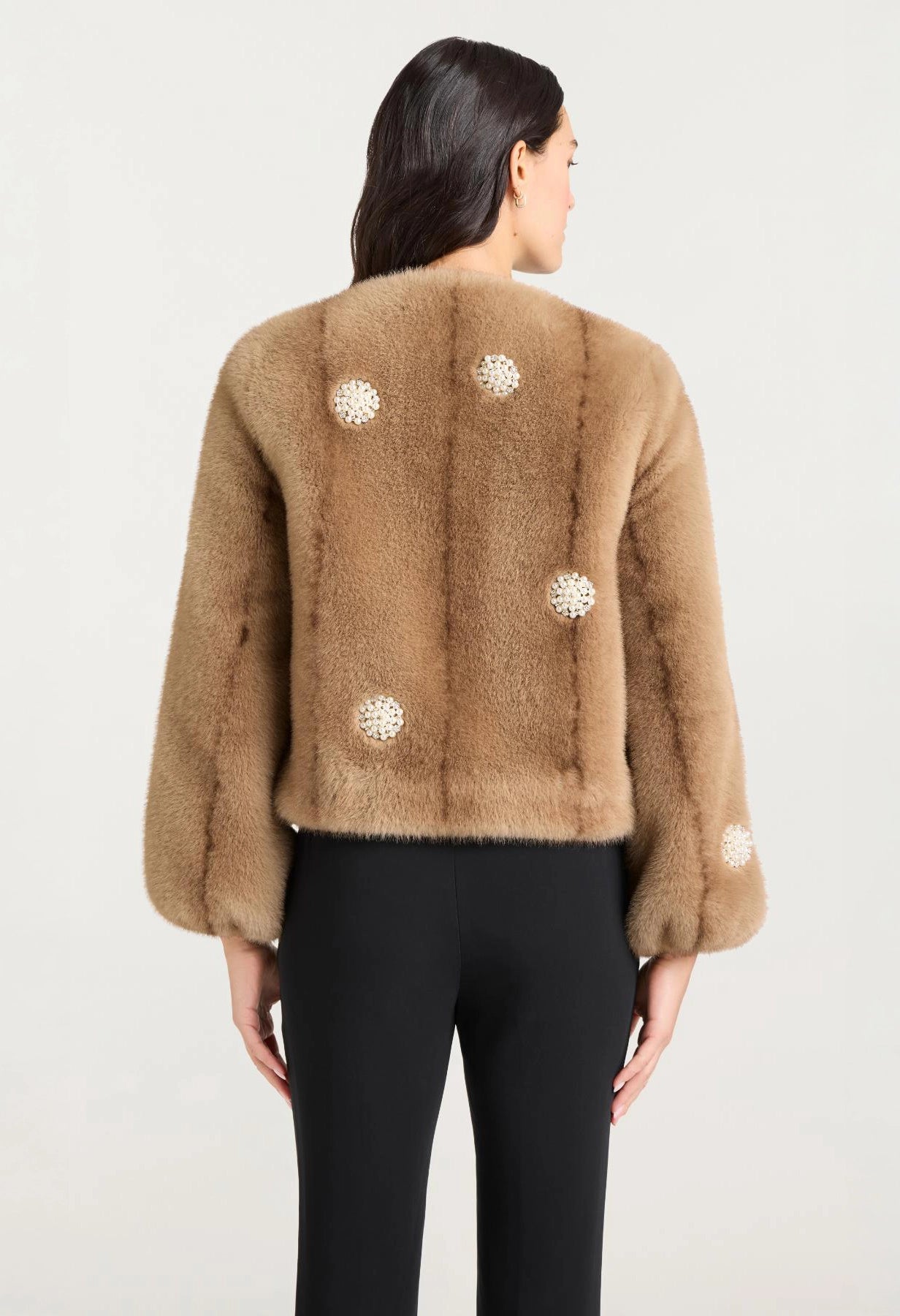 Mixed Star Faux Mink Benson Coat