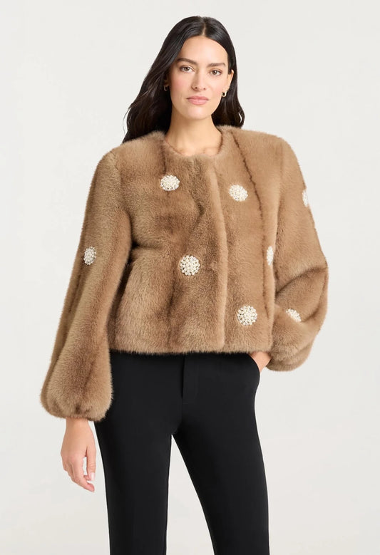 Mixed Star Faux Mink Benson Coat