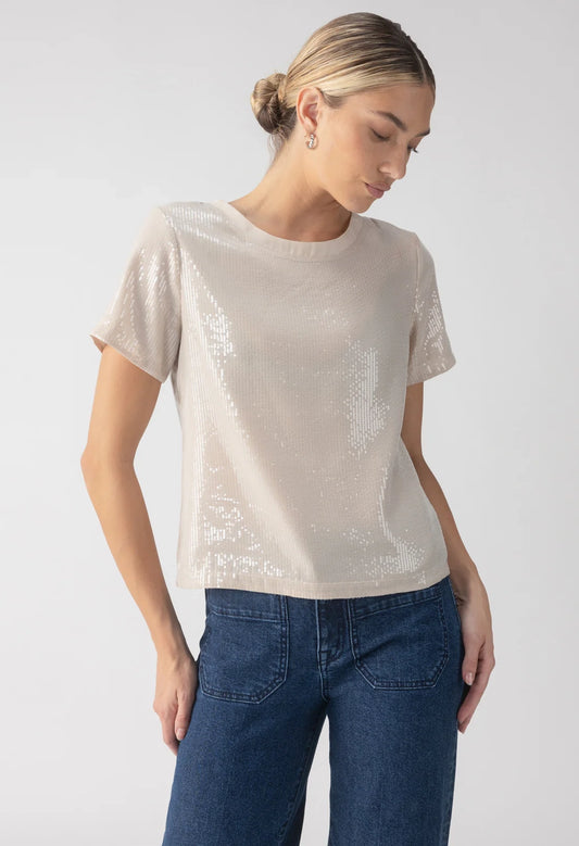 Perfect Sequin Woven Top