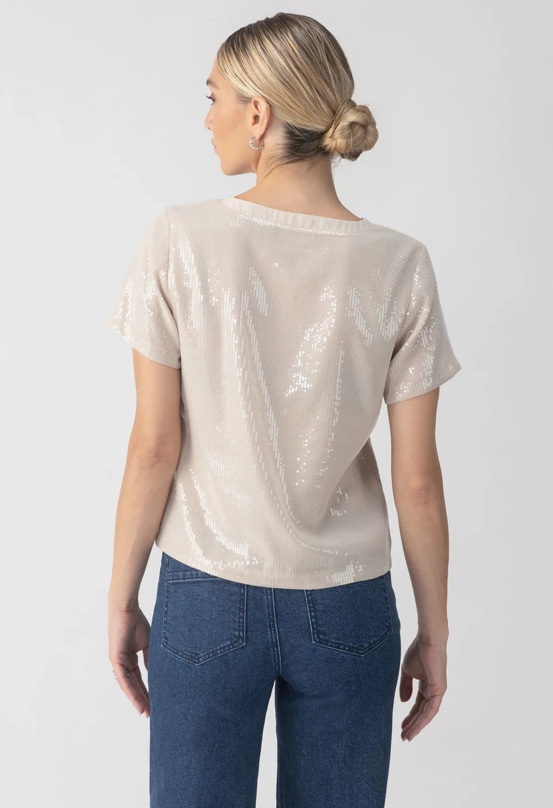 Perfect Sequin Woven Top