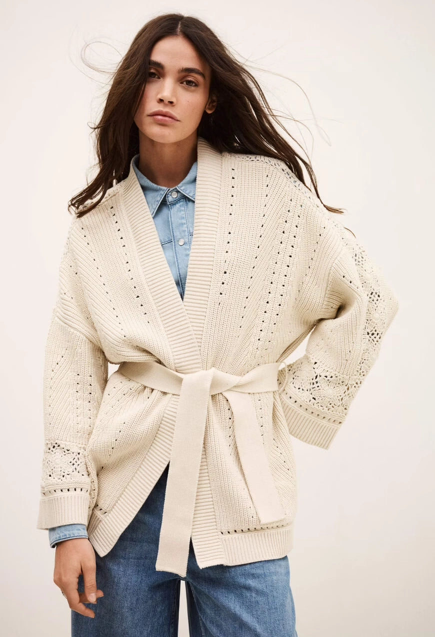 Perine Long Knit Cardigan