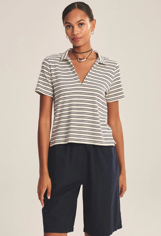 Perrin Yarn Dye Stripe Jersey Top