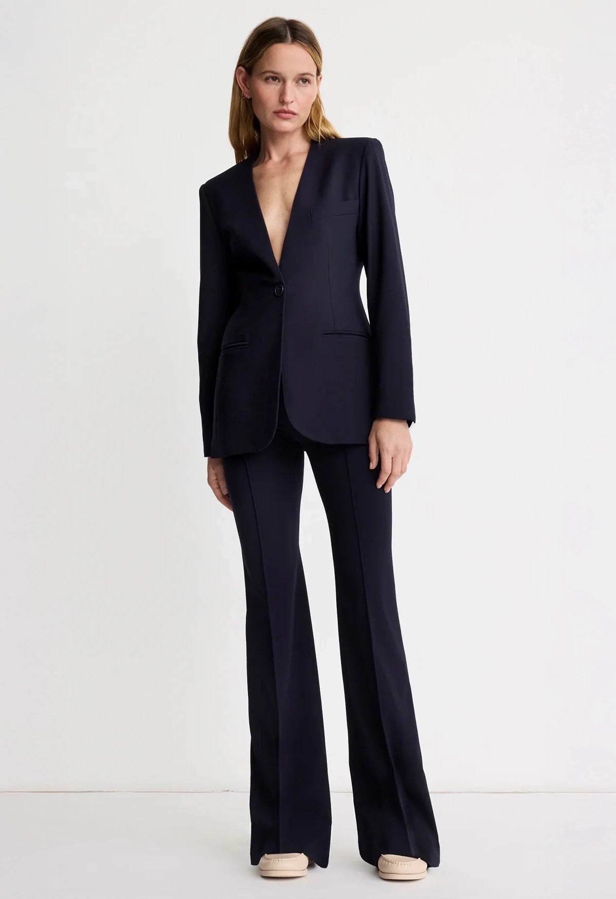 Pintuck Flare Pant