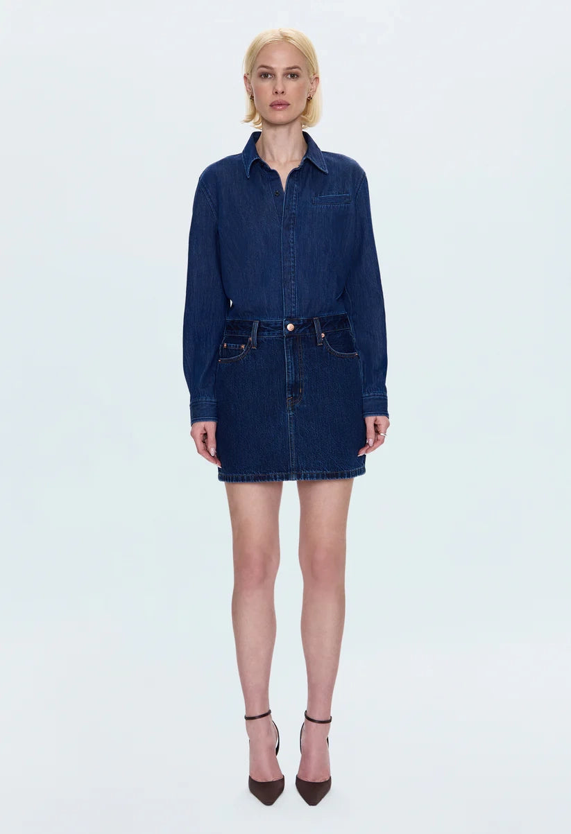 Pixie Mix Media Mini Dress