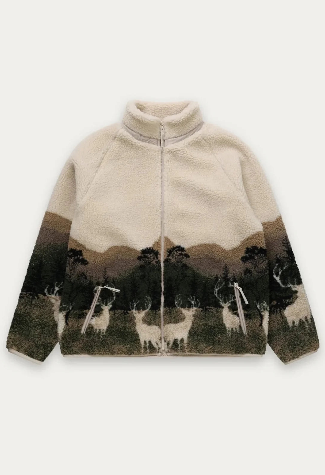 Printed Sherpa Jacket