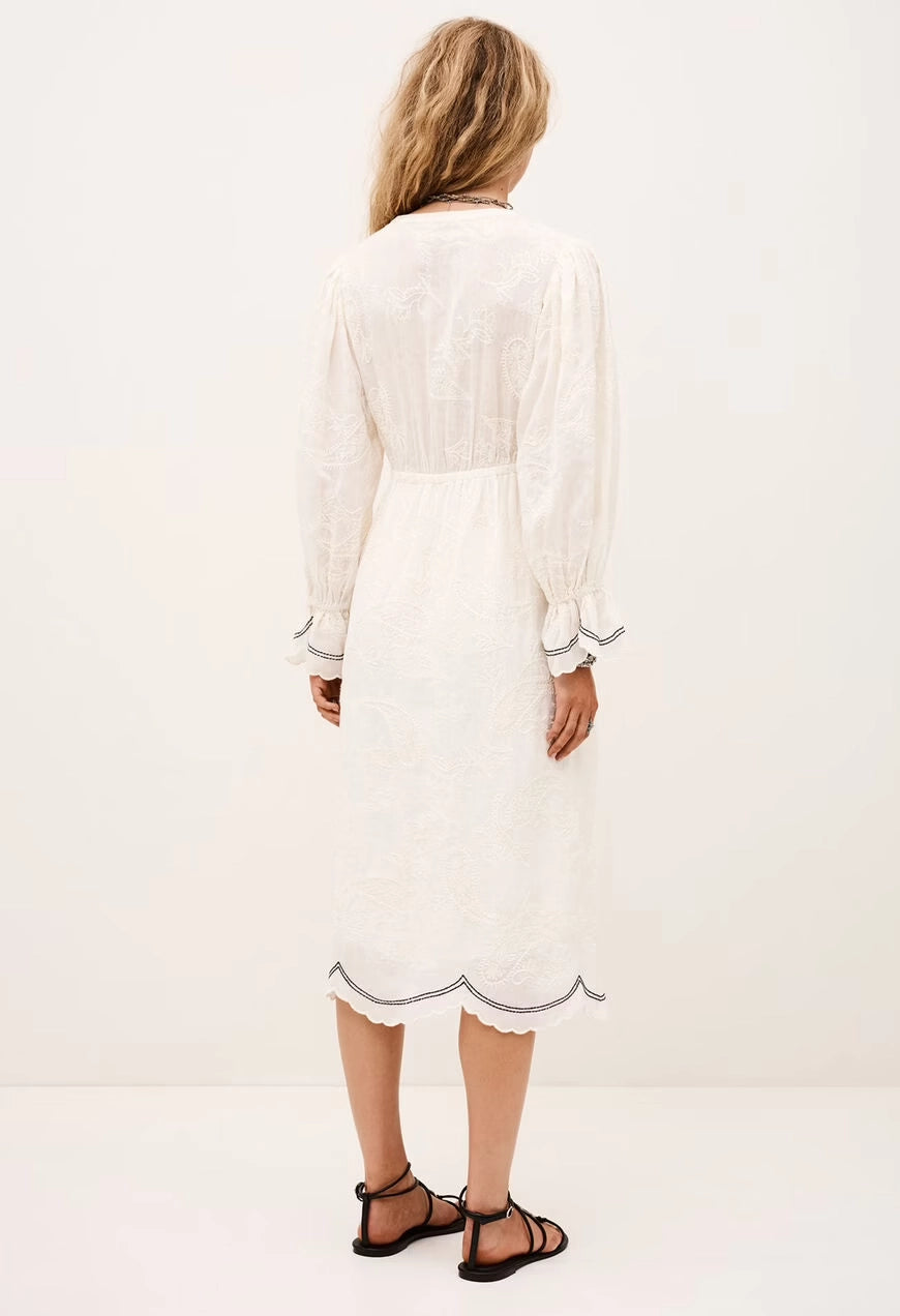 Prisco Jacquard Midi Dress