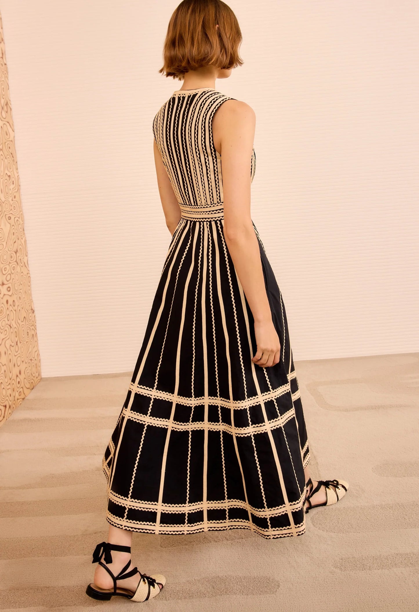 Palermo Deep V Midi Dress