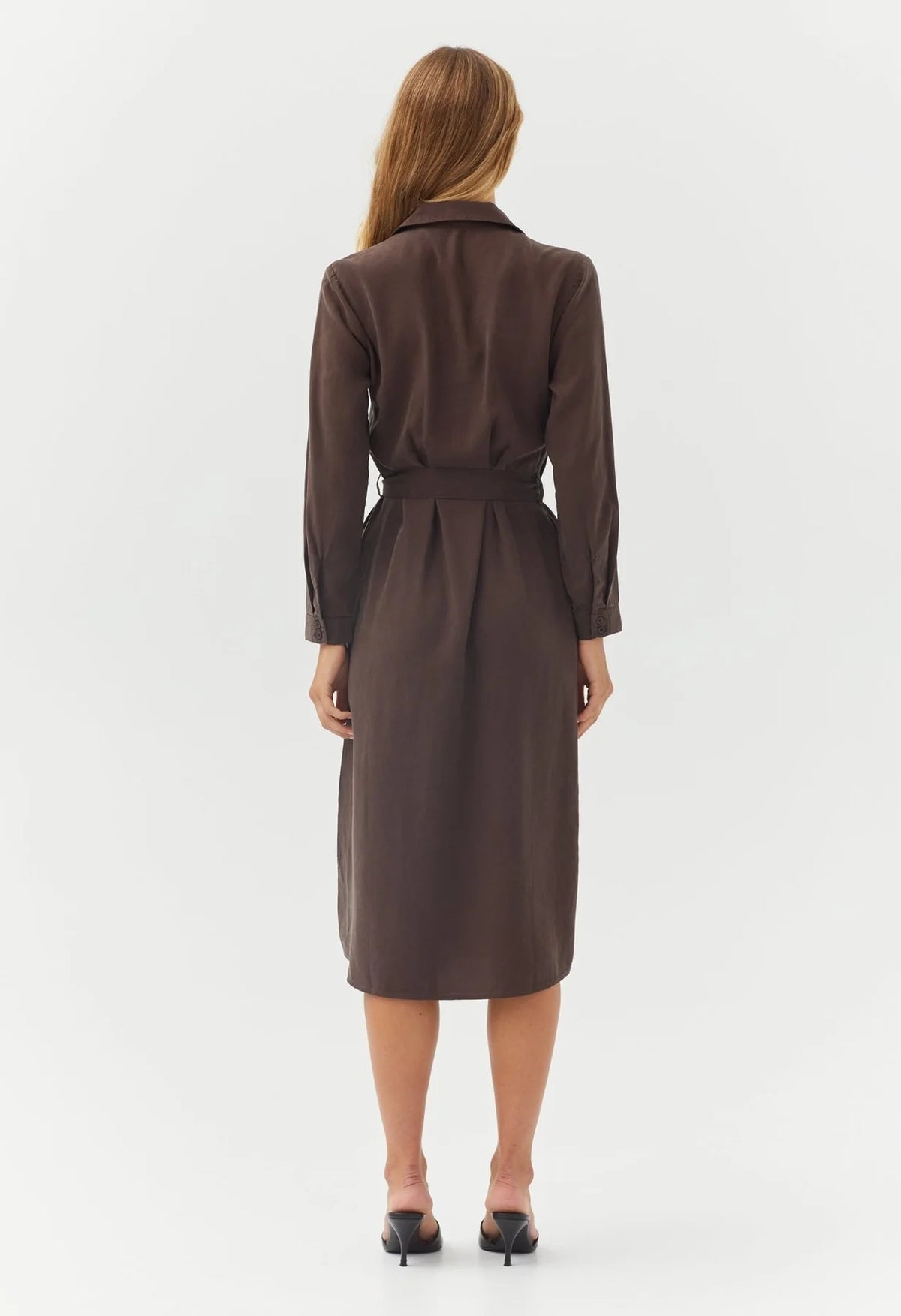 Patch Pocket Maxi Shirt Dress