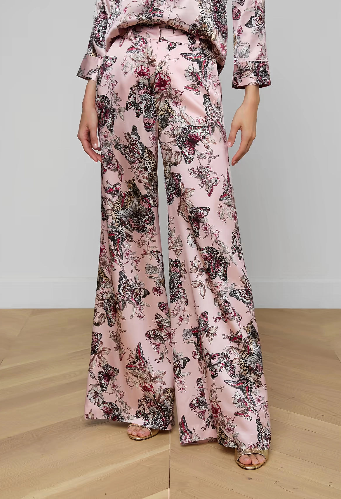 Pilar Silk Wide-Leg Pant