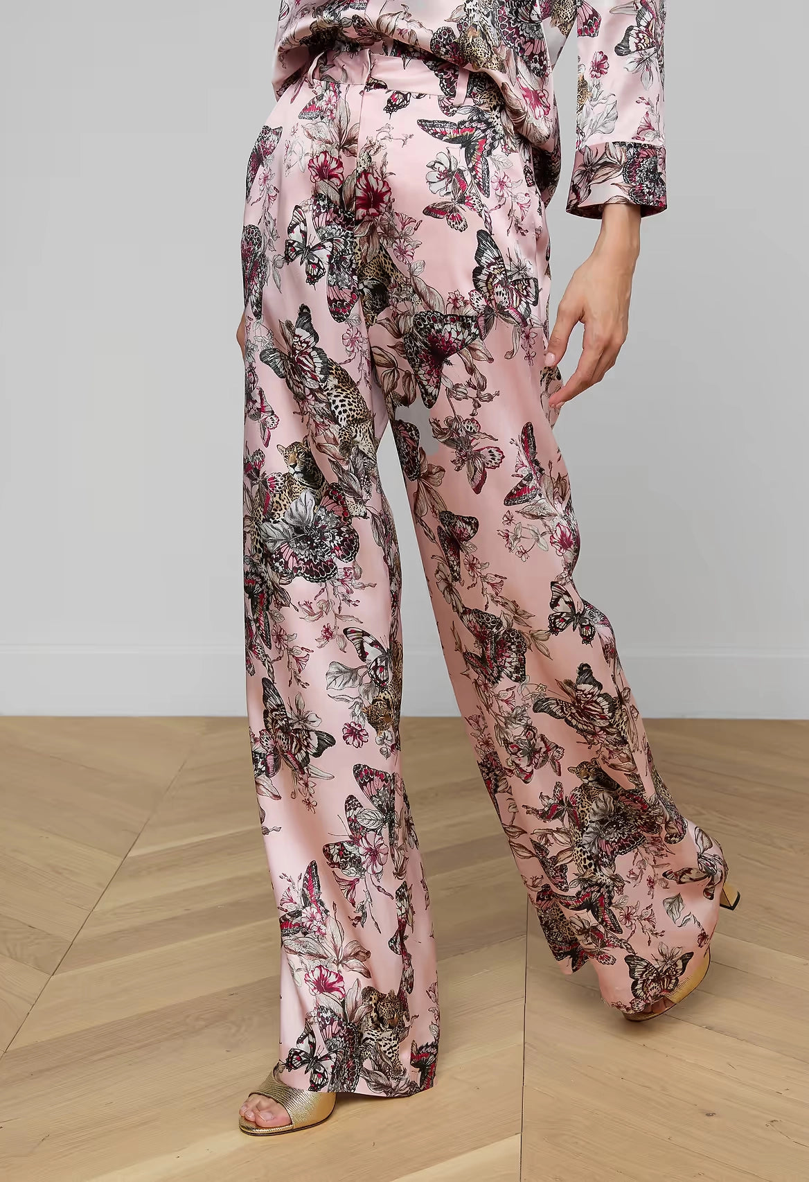 Pilar Silk Wide-Leg Pant