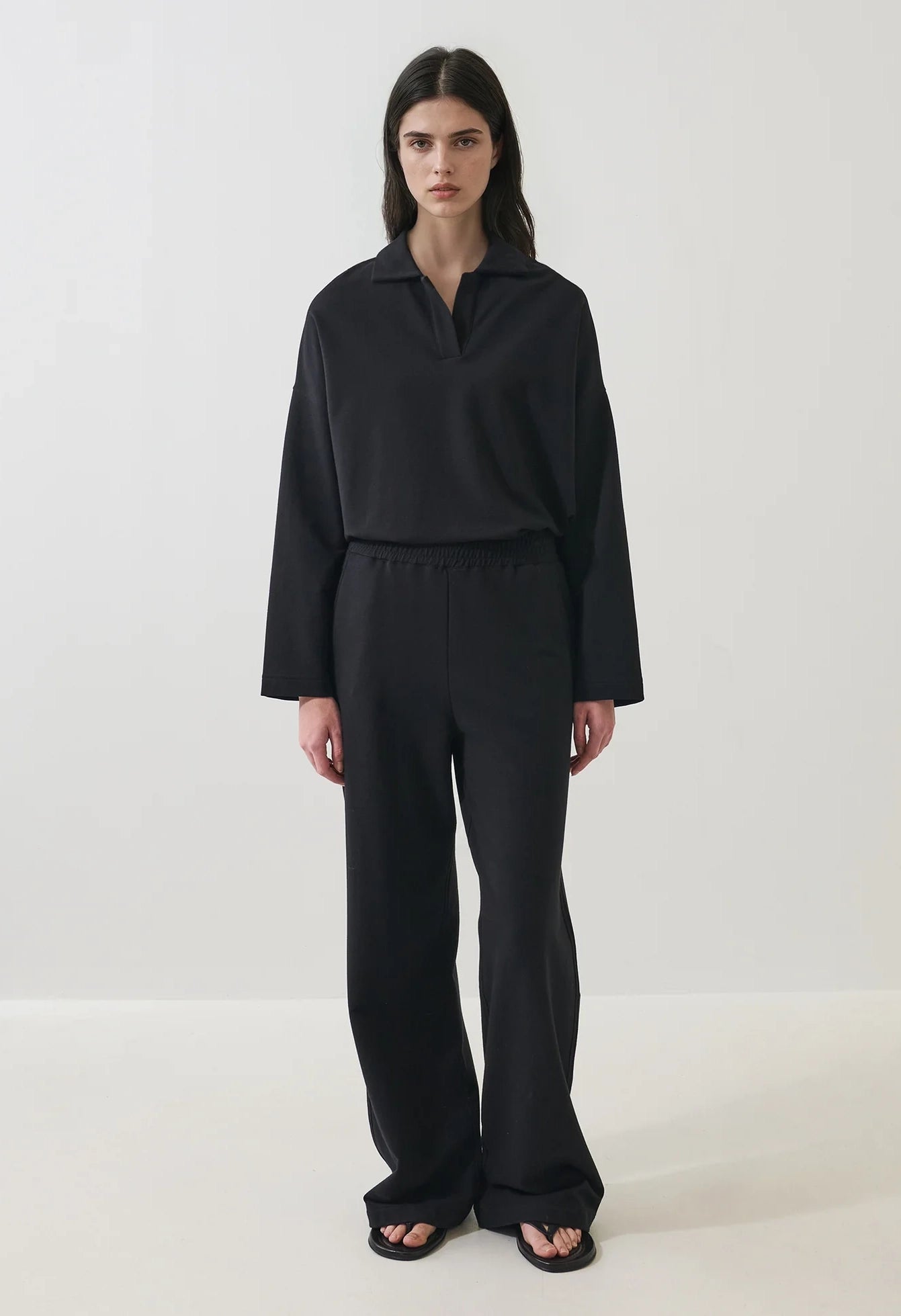 Pima Cotton French Terry Relaxed Pant