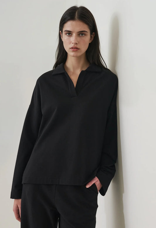 Pima Cotton French Terry Relaxed Polo