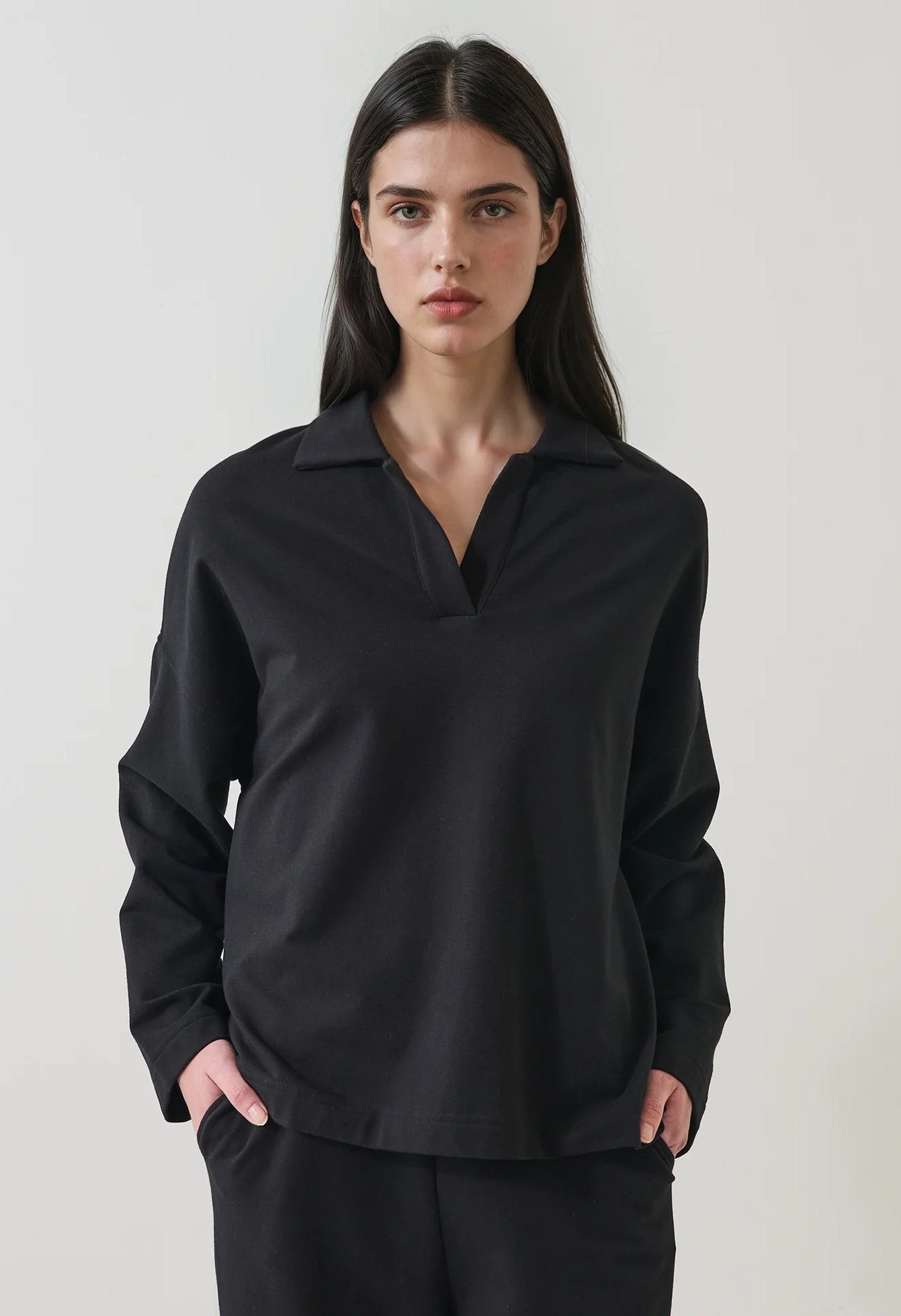 Pima Cotton French Terry Relaxed Polo