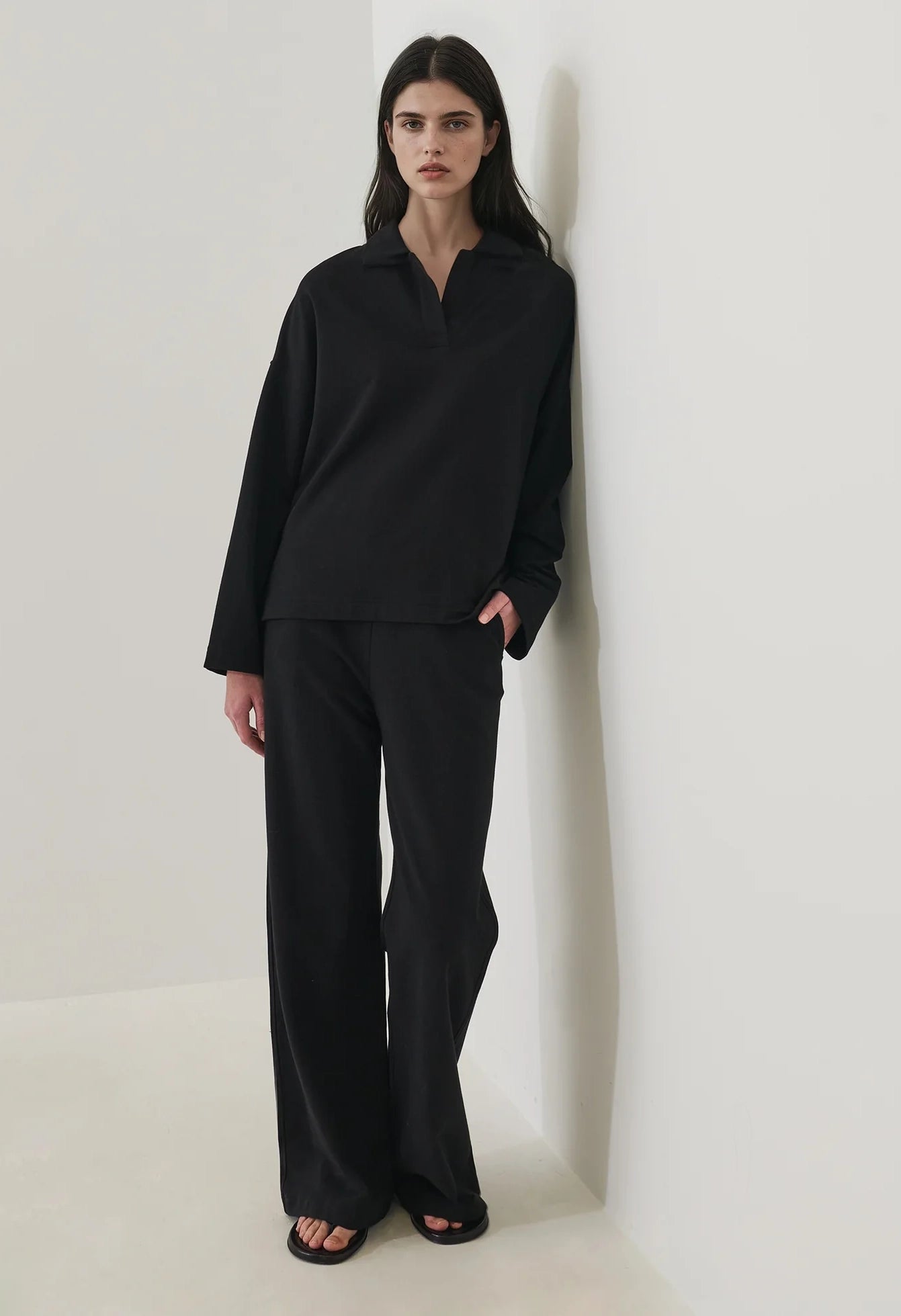 Pima Cotton French Terry Relaxed Polo