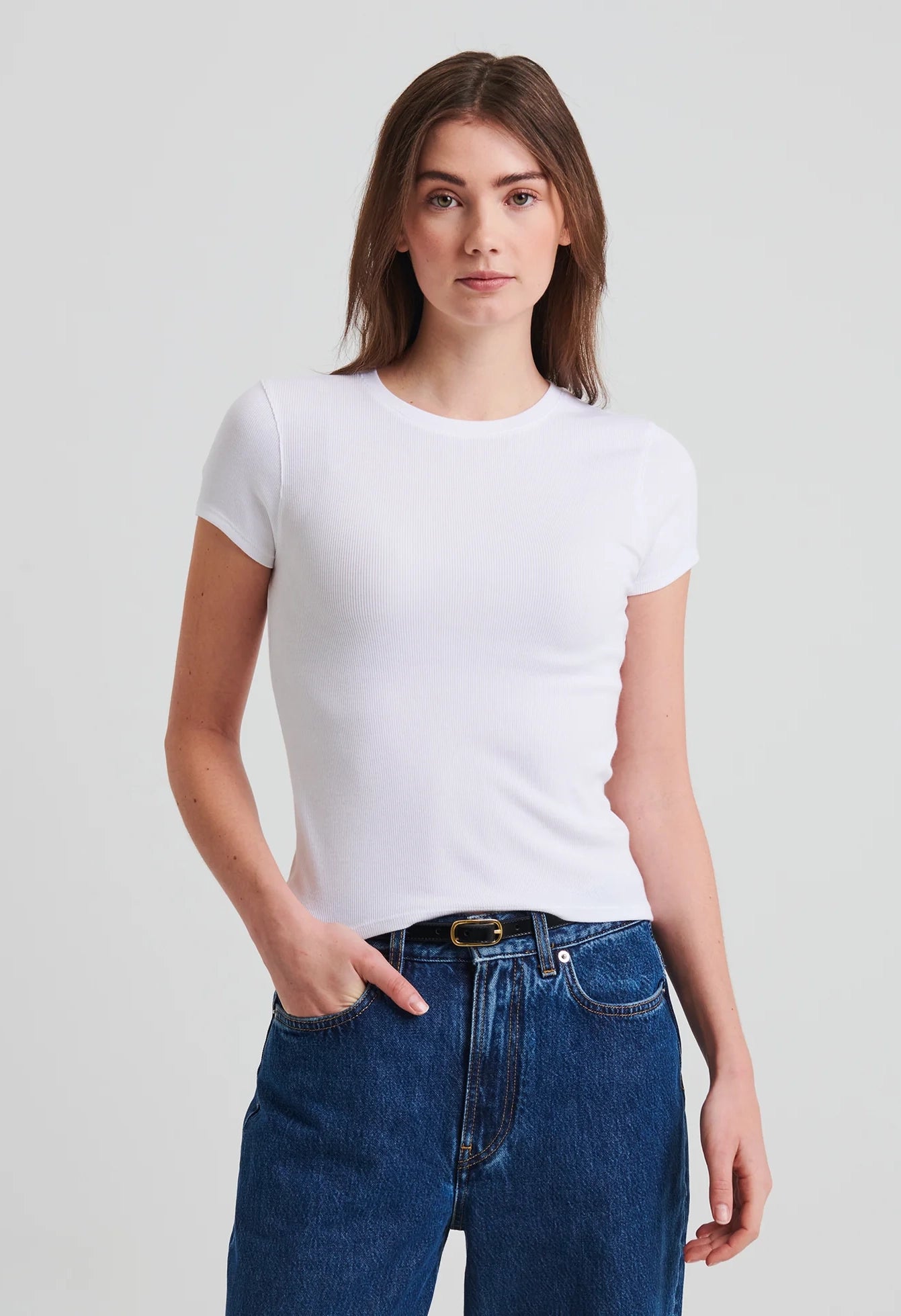 Pima Cotton Stretch Ribbed Baby T-Shirt Sale price