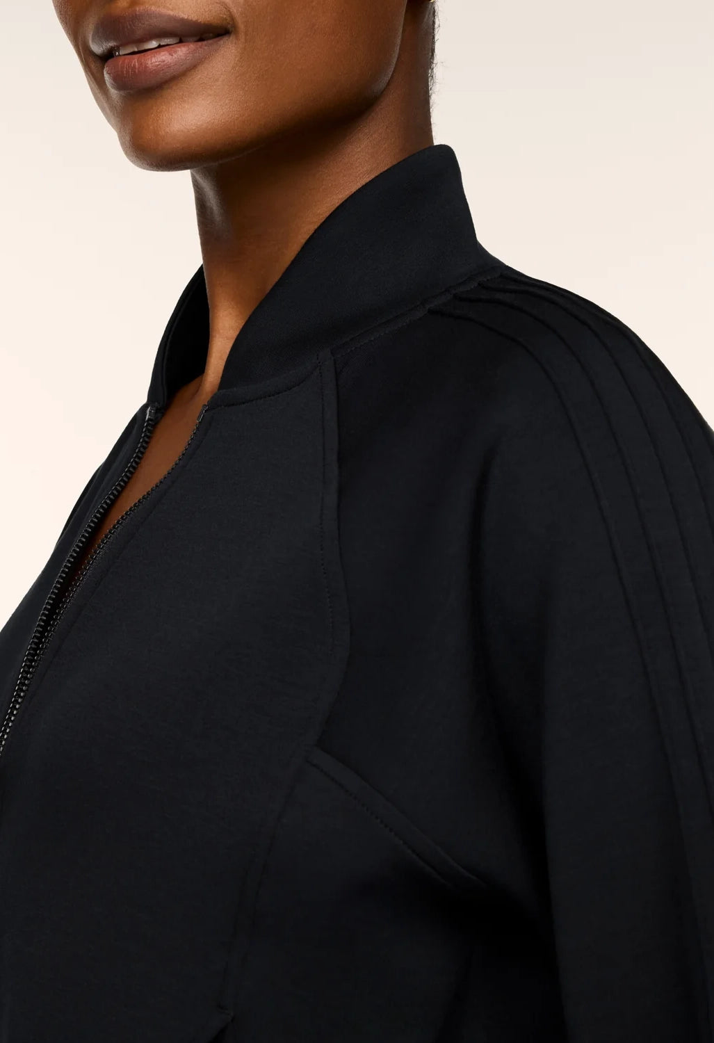 Pintuck Track Jacket