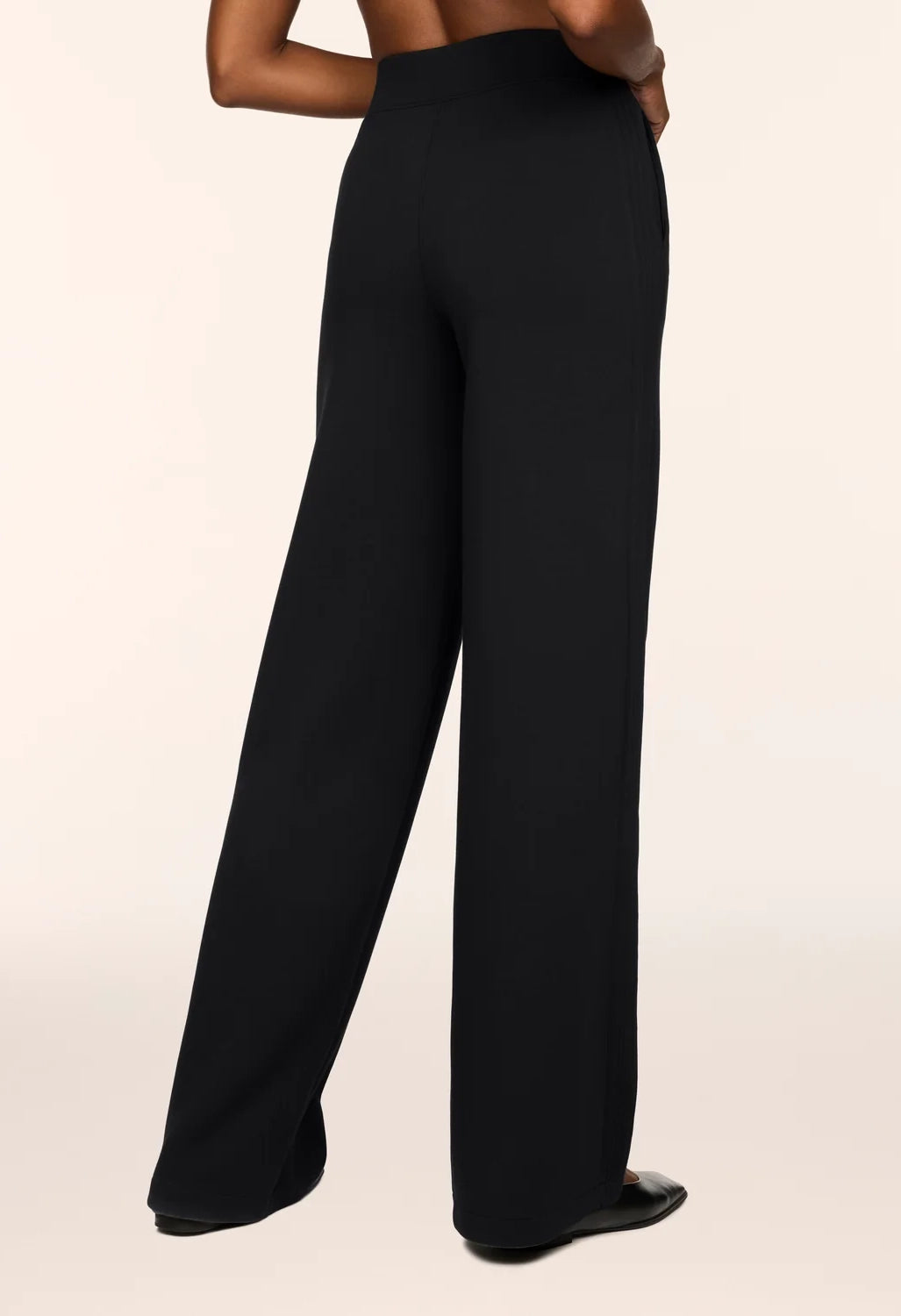 Pintuck Wide Leg Pant