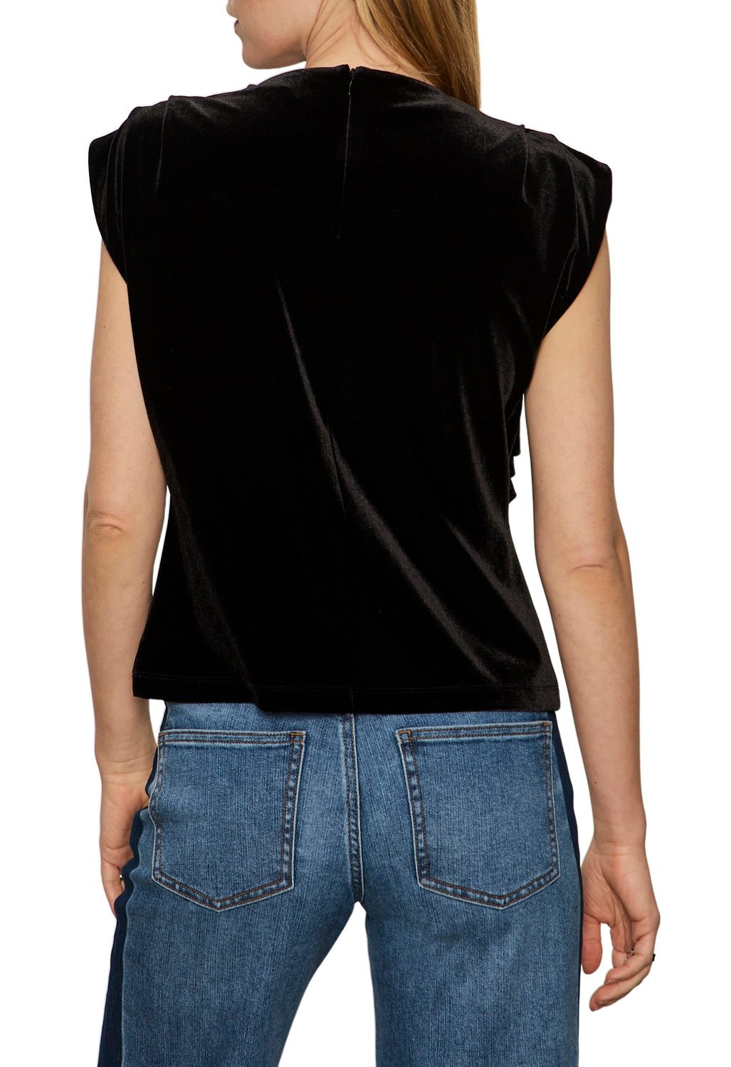 Pleated Sleeveless Top