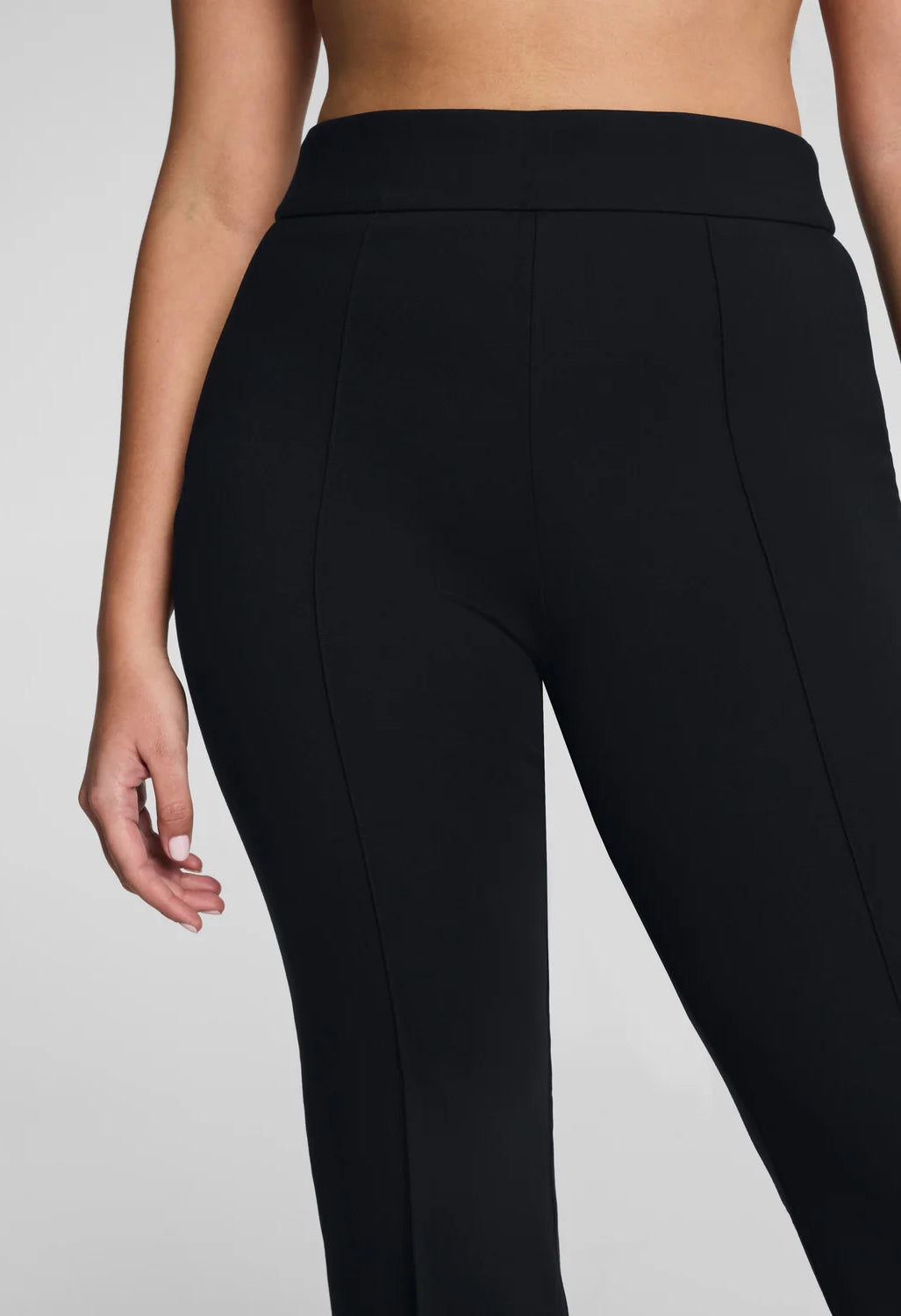 Ponte Kick Flare Pant with Pintuck