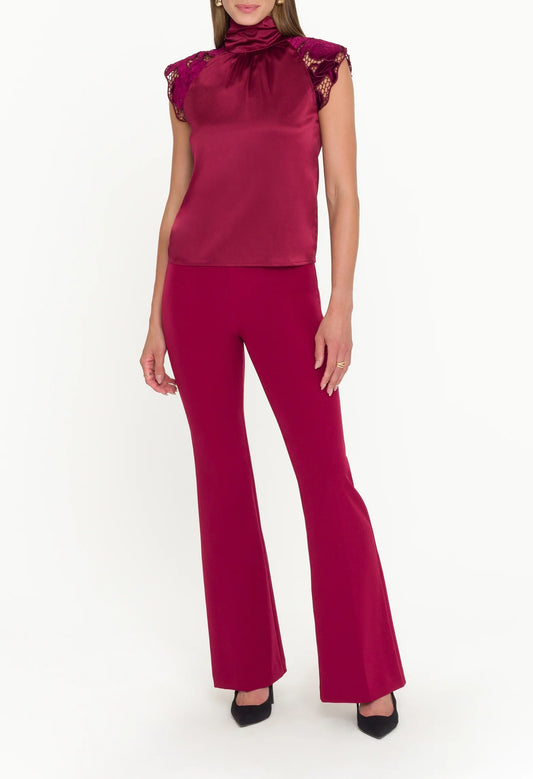 Rachel Velvet Lace Halter Blouse