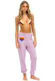 Rainbow Heart Stitch Sweatpants