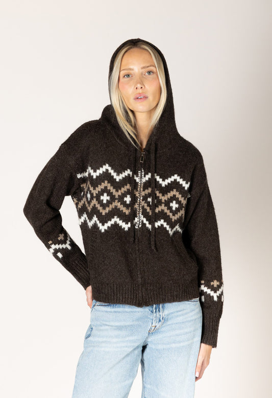 Ranch Fair Isle Zip Hoodie
