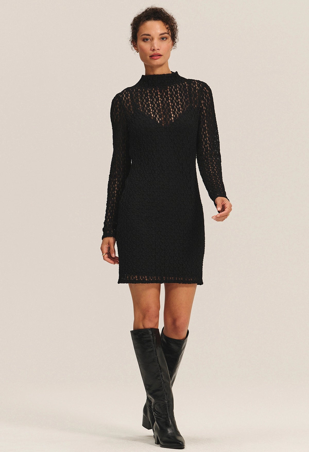 Rebecca Stretch Lace Dress