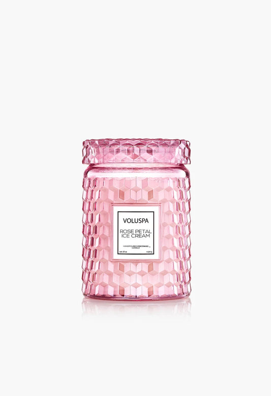 Rose Petal Ice Cream 18 oz Large Jar Candle