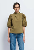 Roya Ruched Neck Top