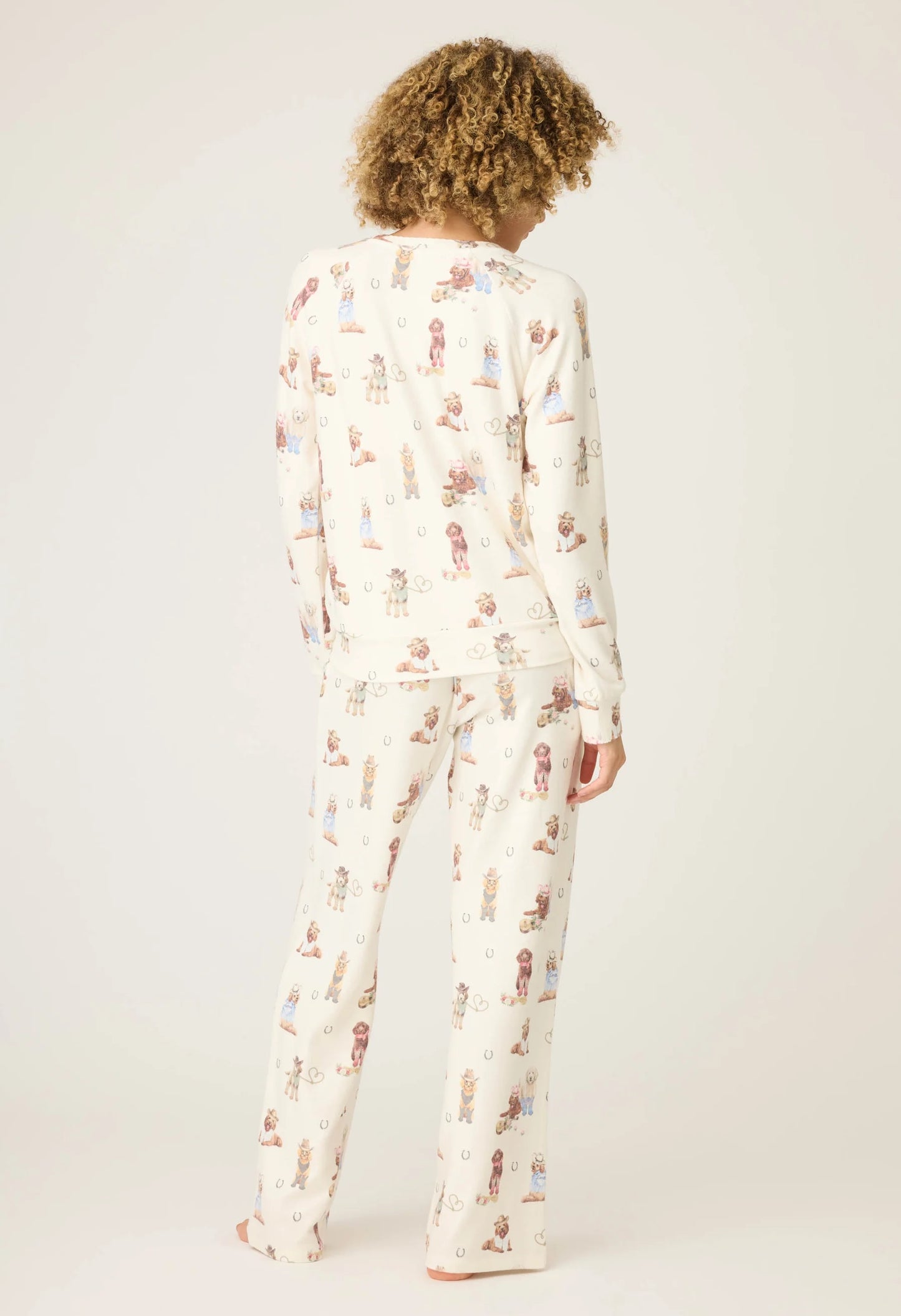 Ruff On The Range Dog Print PJ Set