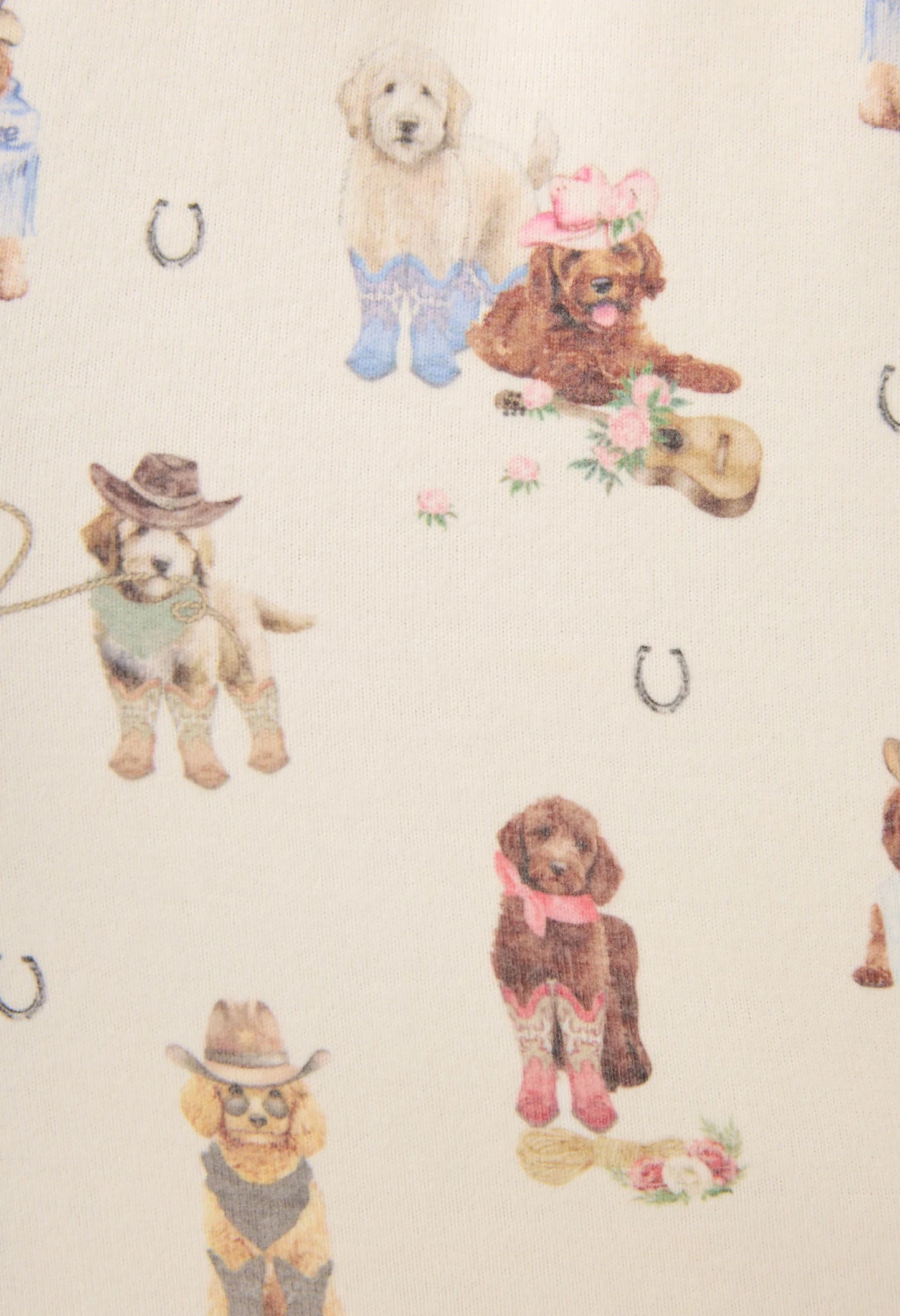 Ruff On The Range Dog Print PJ Set