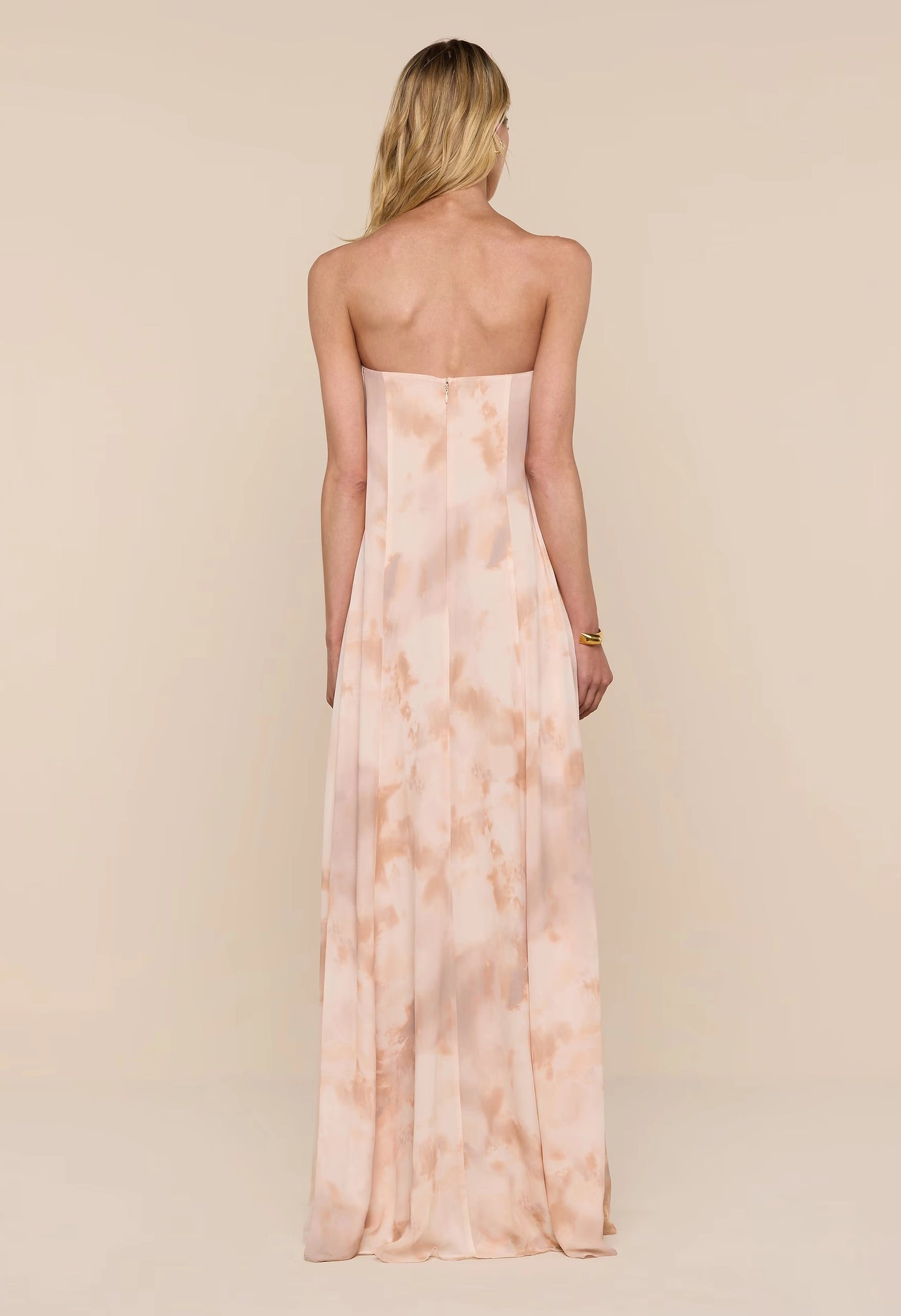 Raine Wire Strapless Gown