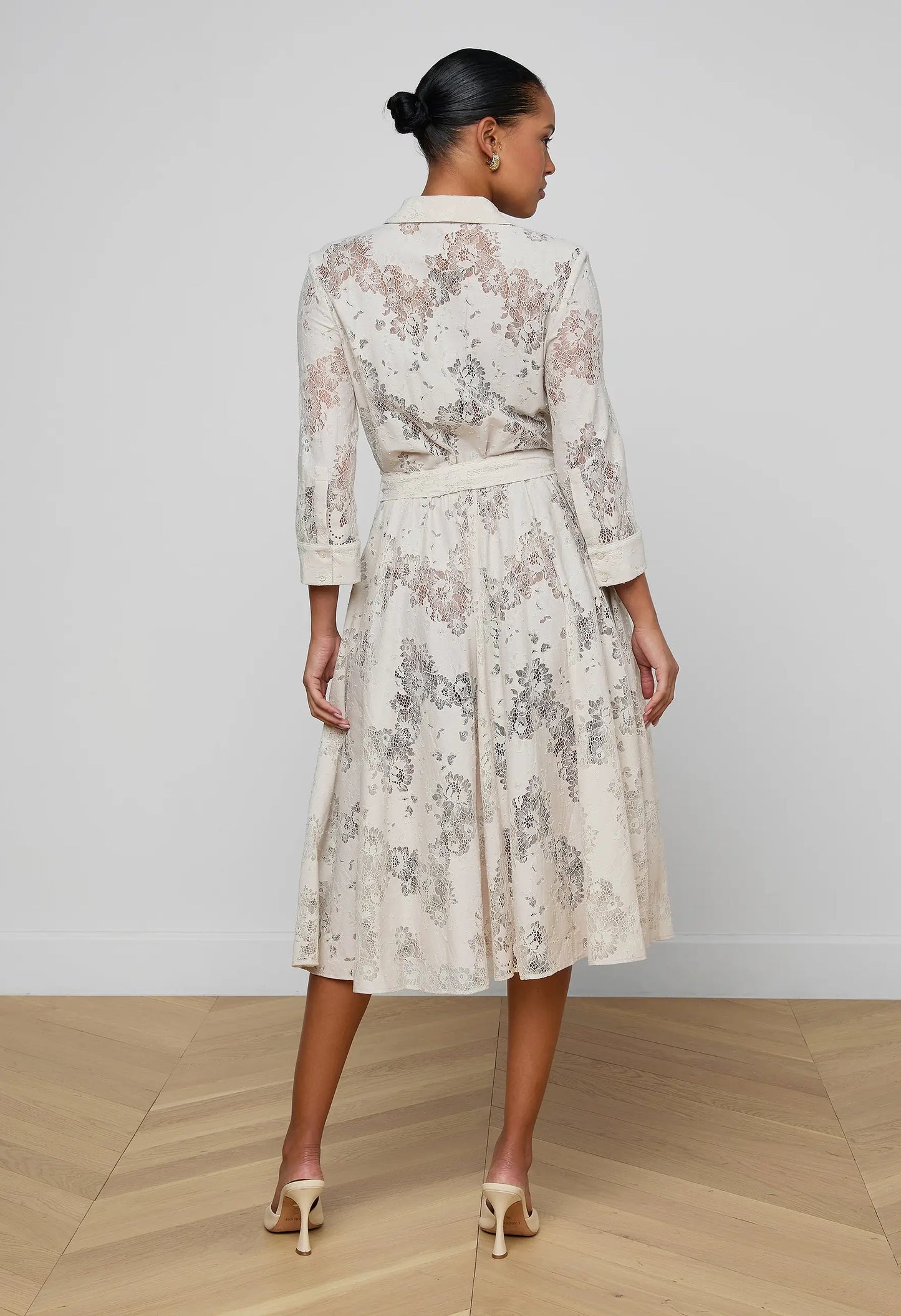 Ralphie 3/4 Sleeve Midi Dress