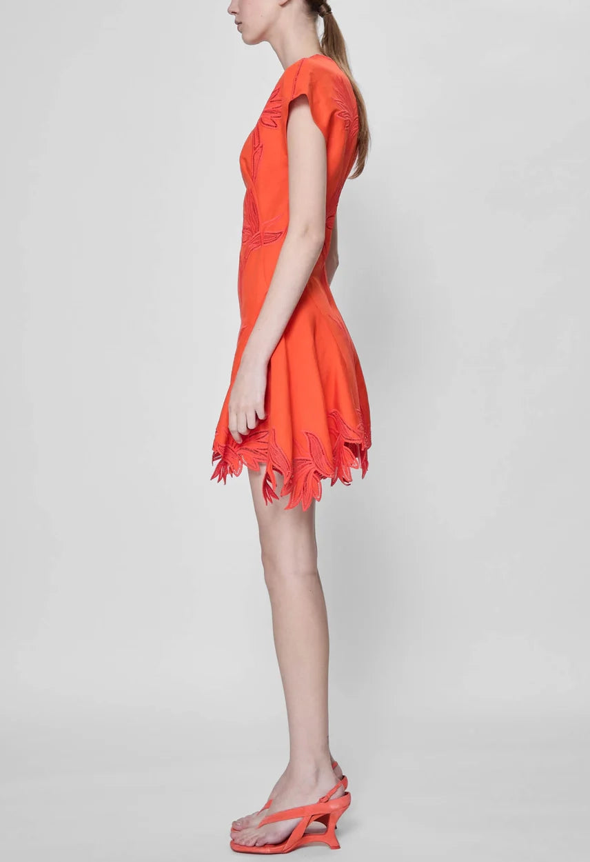 Raquel Embroidered Mini Dress