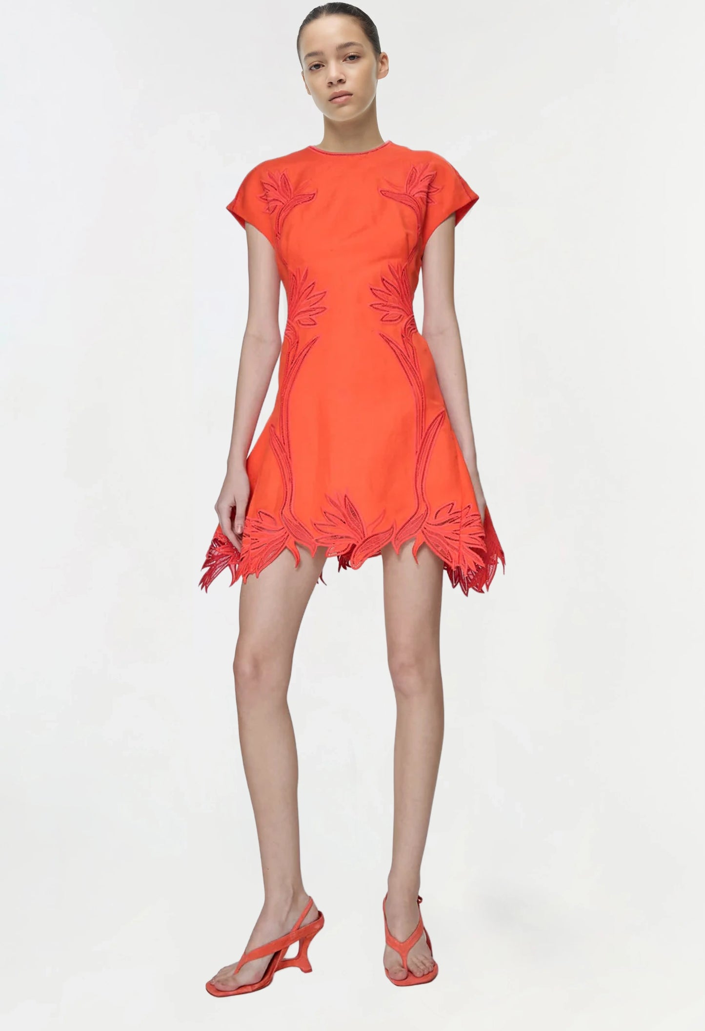 Raquel Embroidered Mini Dress