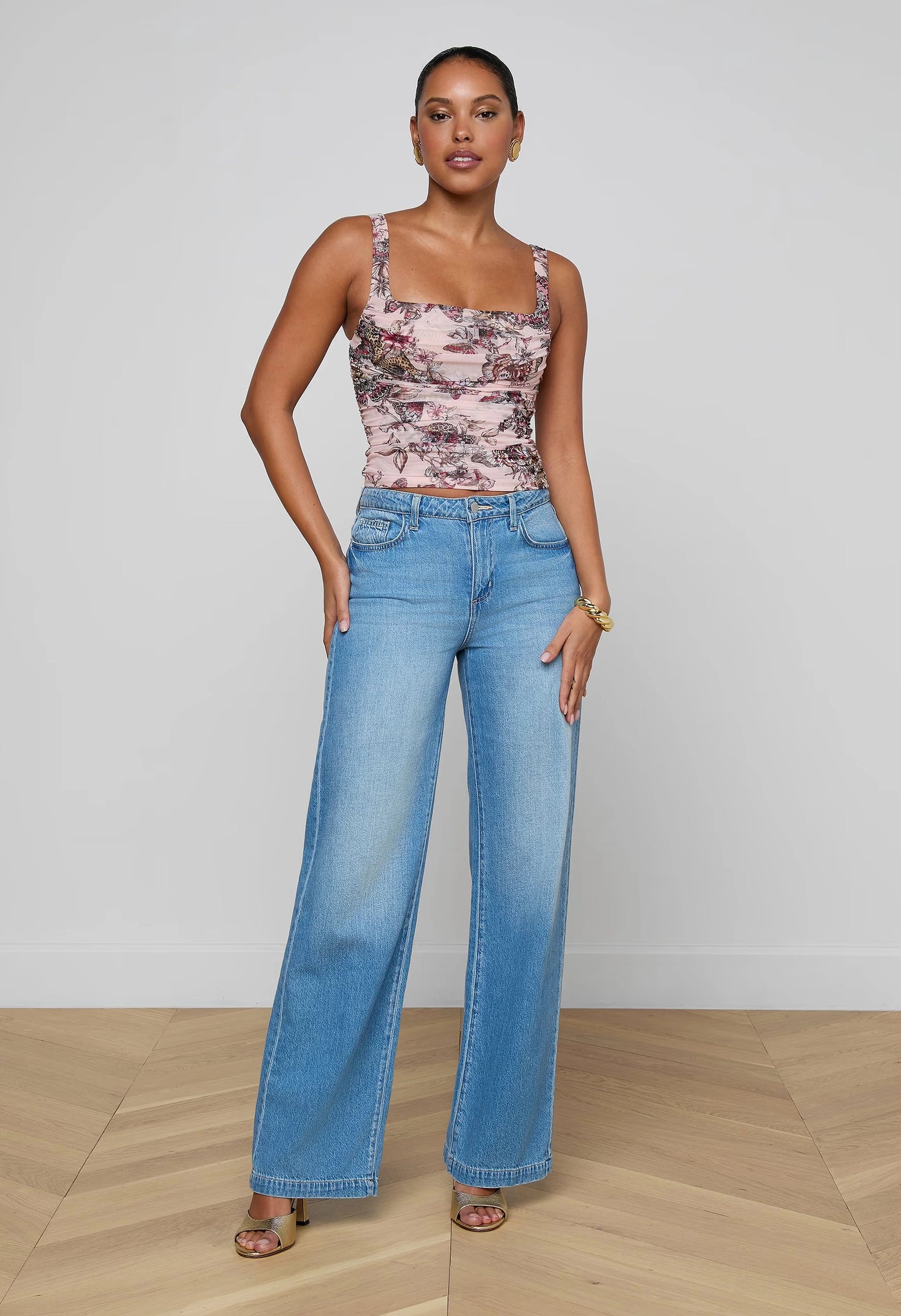 Rasha Shirred Tank