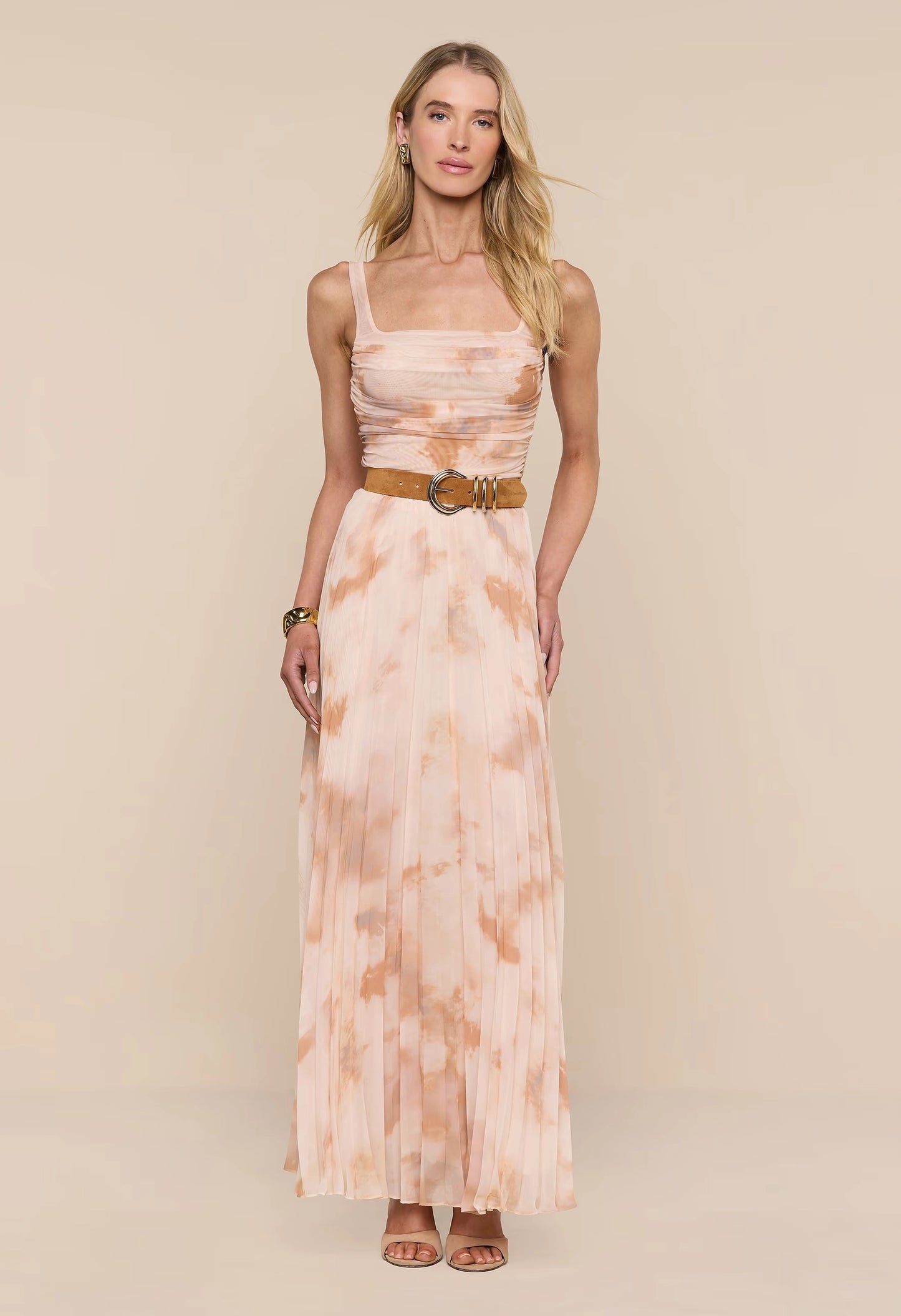 Rasha Shirred Mesh Tank